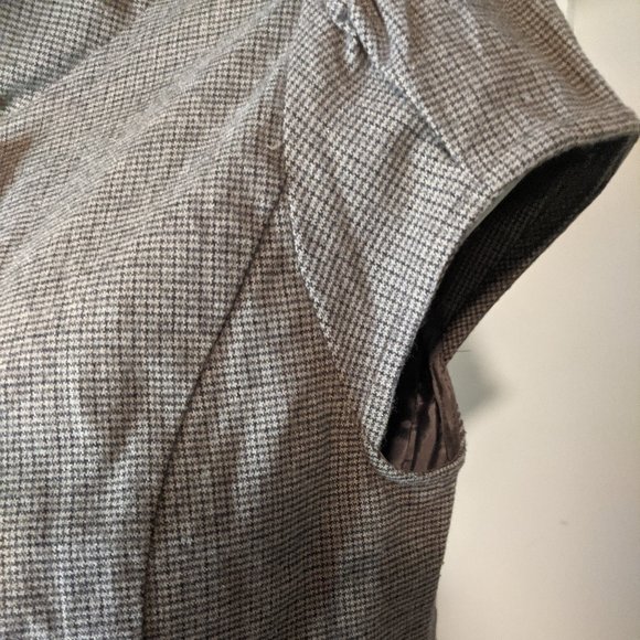 Mossimo Brown Tweed Cape Jacket with Cap Sleeves - Picture 6 of 8